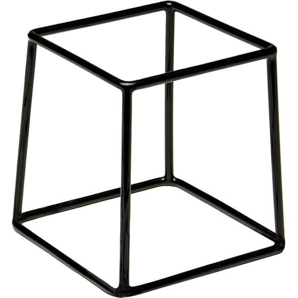 Подставка д/фуршетн.блюд;металл;,H=18,L=18,B=18см;черный