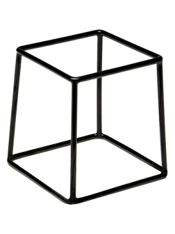 Подставка д/фуршетн.блюд;металл;,H=18,L=18,B=18см;черный