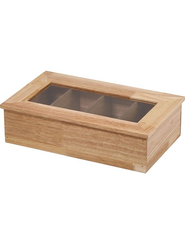 Коробка для чайных пакетиков (на 30 шт.);дерево;,H=90,L=335,B=200мм;св. дерево