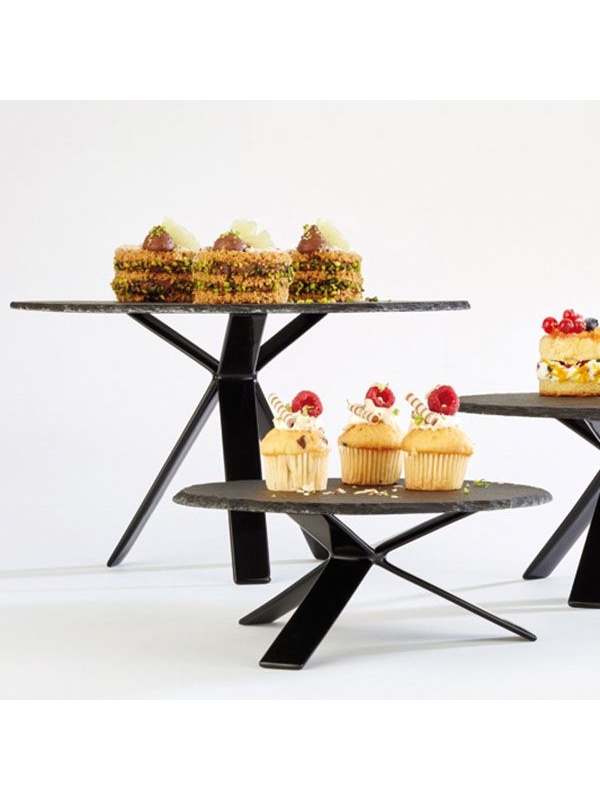 Подставка фуршетная «Стар» (на 1 емкость);металл;,H=18,L=16,B=16см;черный