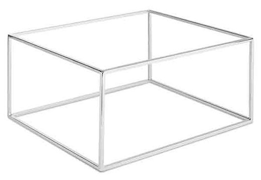 Подставка фуршетная «Азия Плюс» GN 1/3, GN 2/3;сталь нерж.;,H=17,6,L=35,4,B=32,5см;хромовый
