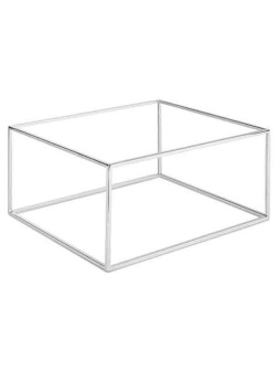 Подставка фуршетная «Азия Плюс» GN 1/3, GN 2/3;сталь нерж.;,H=17,6,L=35,4,B=32,5см;хромовый