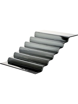 Поднос фуршетный(7ступенек);стекло;,H=20,L=65,B=40см;черный