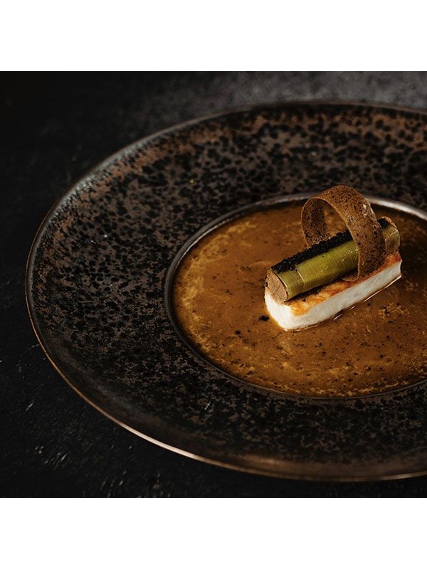 Коричневая тарелка «Студио Ро» (диаметр 31,1 см)