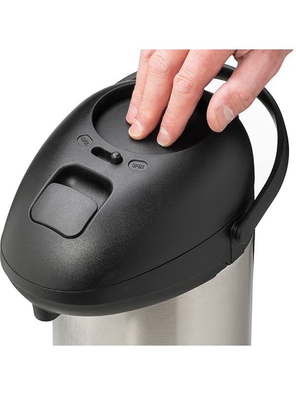 Термос «Санекс»;сталь нерж.,пластик;5л;,H=42,L=23,5,B=15,5см;серебрист.,черный