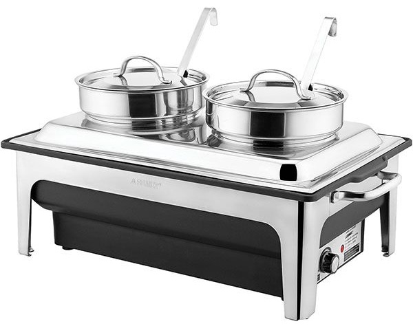 Мармит-супница электр. 50Гц;сталь нерж.,полипроп.;4л;,H=31,L=64,5,B=35см;760вт;металлич.,черный