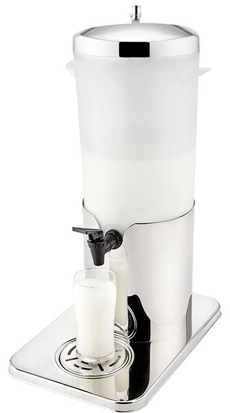 Диспенсер для молока;поликарбонат,сталь нерж.;5л;,H=51,3,L=33,B=22см