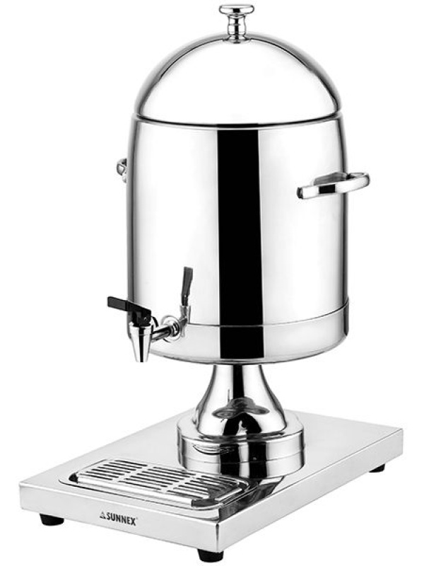 Диспенсер для молока с емкостью для льда;сталь нерж.;10,5л;,H=53,6,L=36,B=26см