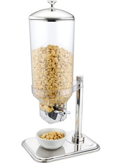 Диспенсер для мюсли;поликарбонат,сталь;7л;,H=65,L=33,B=24см