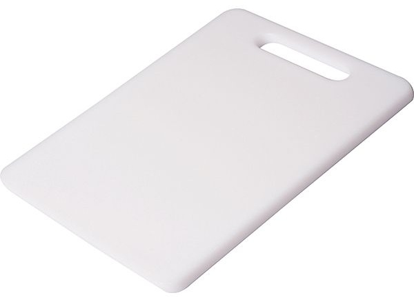 Белая полипропиленовая разделочная доска (25х15 см)