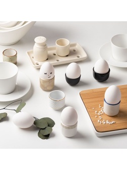 Подставка для яйца «Афродита»;фарфор;D=45,H=45мм;белый,золотой