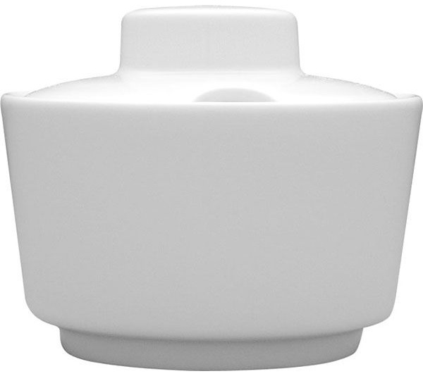 Сахарница «Кашуб-хел»;фарфор;400мл;D=12,H=10см;белый