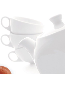 Крышка для чайника «Америка»;фарфор;D=62,H=35мм;белый