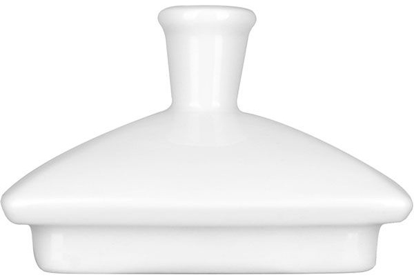 Крышка для чайника «Виктория»;фарфор;1л;D=75,H=55,L=91,B=91мм;белый