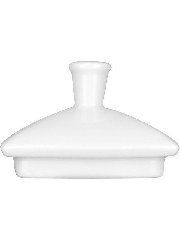 Крышка для чайника «Виктория»;фарфор;1л;D=75,H=55,L=91,B=91мм;белый