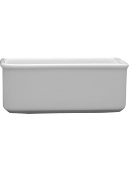 Сахарница для пакетиков «Версаль»;фарфор;,H=40,L=110,B=65мм;белый