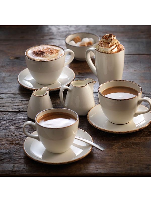 Сахарница «Браун Дэппл»;фарфор;228мл;D=100,H=55мм;белый,коричнев.