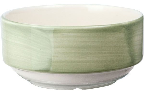 Чашка бульонная «Феннель»;фарфор;285мл;D=12,H=6см;зелен.,бежев.