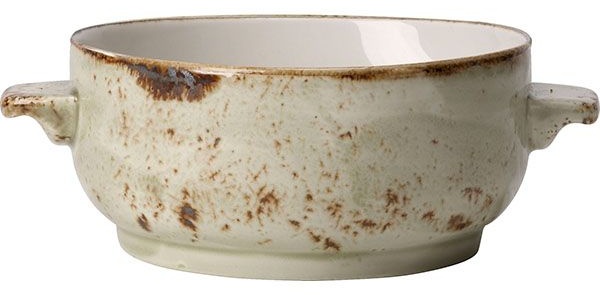 Чашка бульонная «Крафт Грин» без крышки;фарфор;425мл;D=120,H=60,L=163мм;зелен.