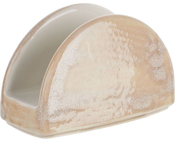 Салфетница «Революшн Сэндстоун»;фарфор;,H=77,L=120,B=45мм;бежев.