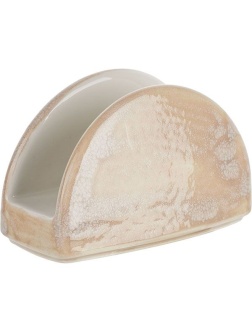 Салфетница «Революшн Сэндстоун»;фарфор;,H=77,L=120,B=45мм;бежев.