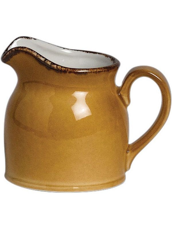 Молочник «Террамеса мастед»;фарфор;140мл;D=70,H=70,L=103мм;св.корич.