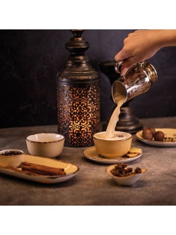 Сахарница «Террамеса мастед»;фарфор;228мл;D=100,H=55мм;св.корич.