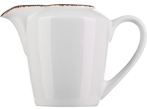 Молочник «Браун Дэппл»;фарфор;142мл;белый,коричнев.