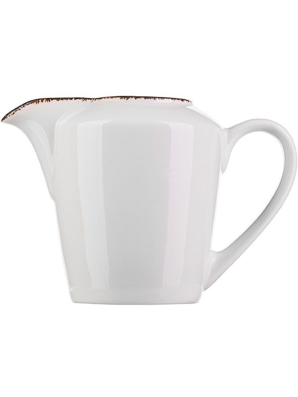 Молочник «Браун Дэппл»;фарфор;142мл;белый,коричнев.