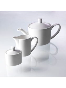 Крышка для чайника арт.C661 «Монако Вайт»;фарфор;,H=6,L=10,B=8см;белый