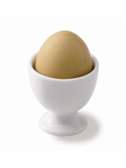 Подставка для яйца «Бистро»;фарфор;D=55,H=55мм;белый