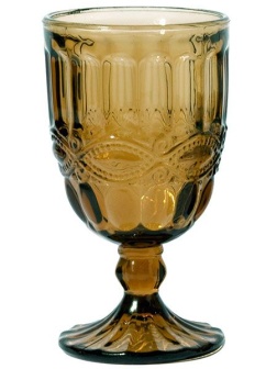 Бокал для вина «Соланж»;стекло;275мл;D=80,H=146мм;амбер