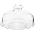 Поднос д/сыра с крыш.;стекло;D=17,5/20,H=11,5см;прозр.