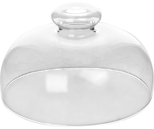 Крышка для подноса;стекло;D=17,5,H=12,L=17,5см;прозр.