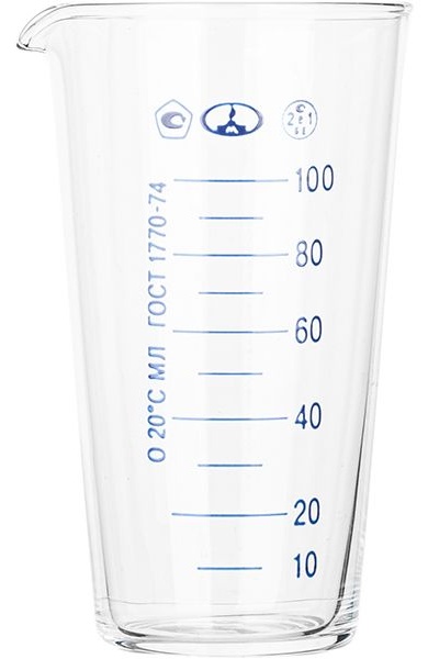 Мензурка из стекла (объем 100 мл.)