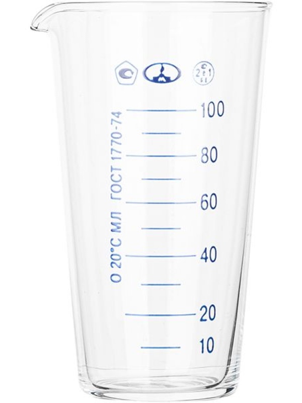Мензурка из стекла (объем 100 мл.)