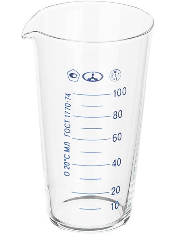 Мензурка из стекла (объем 100 мл.)