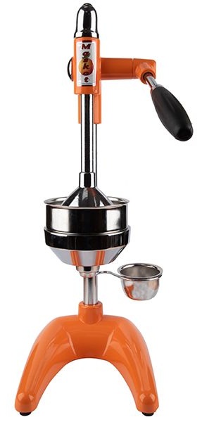 Пресс для цитрусовых и граната;сталь нерж.;D=11,H=49,L=24,B=19см;оранжев.