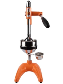 Пресс для цитрусовых и граната;сталь нерж.;D=11,H=49,L=24,B=19см;оранжев.