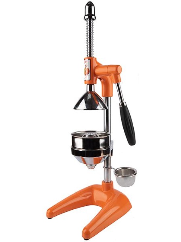 Пресс для цитрусовых и граната;сталь нерж.;D=11,H=49,L=24,B=19см;оранжев.