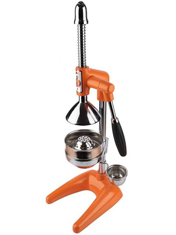 Пресс для цитрусовых и граната;сталь нерж.;D=11,H=49,L=24,B=19см;оранжев.