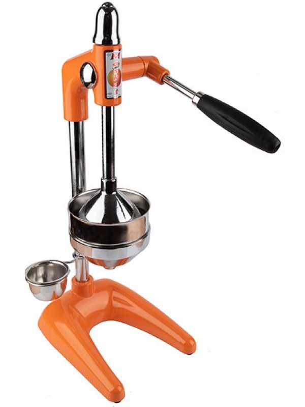 Пресс для цитрусовых и граната;сталь нерж.;D=11,H=49,L=24,B=19см;оранжев.