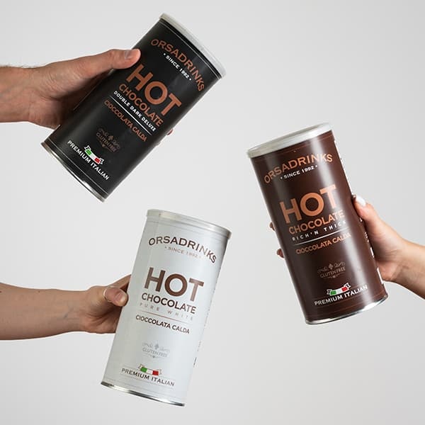 Смесь сухая для приготовления напитков «Горячий Горький Шоколад» ODK 1 кг;сталь;D=10,H=19см