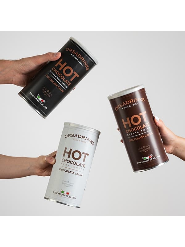 Смесь сухая для приготовления напитков «Горячий Горький Шоколад» ODK 1 кг;сталь;D=10,H=19см