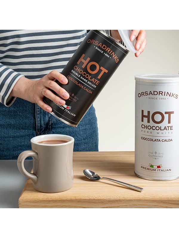 Смесь сухая для приготовления напитков «Горячий Горький Шоколад» ODK 1 кг;сталь;D=10,H=19см