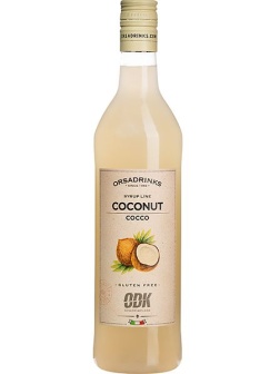 Сироп «Кокос» ODK;пластик;1л;D=8,H=32см;белый