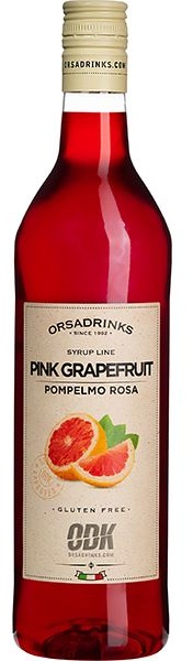 Сироп «Розовый Грейпфрут» ODK;пластик;1л;D=8,H=32см;красный