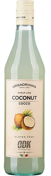 Сироп «Кокос» ODK;стекло;0,75л;D=65,H=305мм;белый
