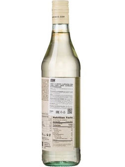 Сироп «Карибский» ODK;стекло;0,75л;D=65,H=305мм;белый