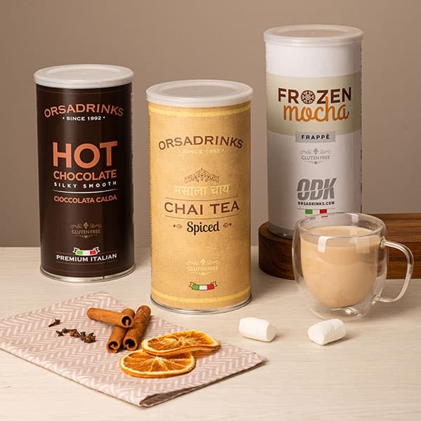 Смесь сухая для приготовления напитков «Фраппе Мокко» ODK 1 кг;сталь;D=10,H=19см